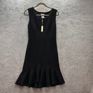 Max Studio NWT Medium Black Sleeveless Dress Flair Bottom Cocktail Party Evening